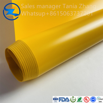 High quality customizable yellow PVC film