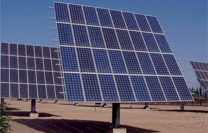 Completed Systems key components Dual Axis Solar Tracker
