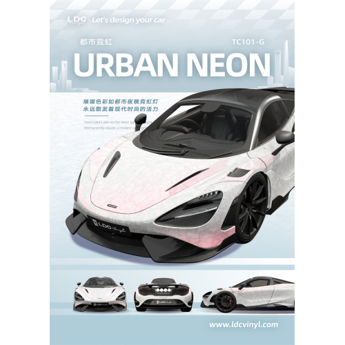 Urban Neon Crystal Coating Camouflage Vinyl Wrap