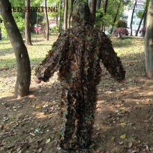 Hunting clothes jacket and pants 3D maple leaf Ghillie Suits airsoft Camouflage Clothing