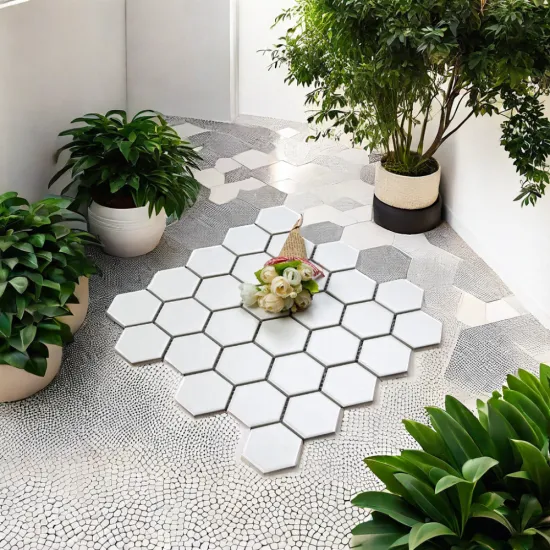 325x282mm Foshan Factory Wholesale Mosaic Tiles: White Matte, Non-Slip Floor & Glossy Polished Wall Tile Mosaics