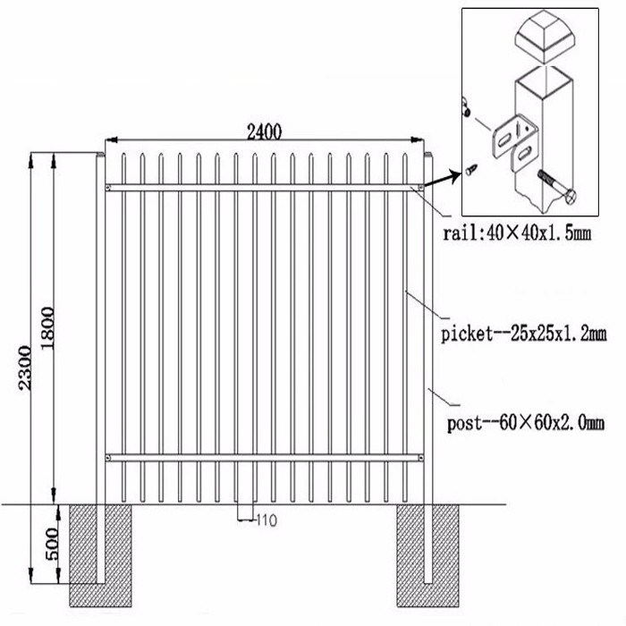 iron fence