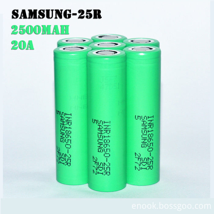 Samsung 25r 2500mah 18650 3.7v Battery