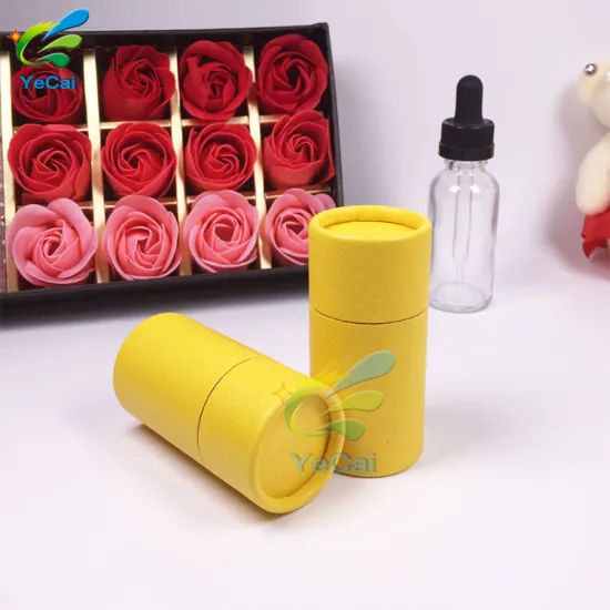Custom printed cardboard paper tube , 30ml e-liquid box round packaging box