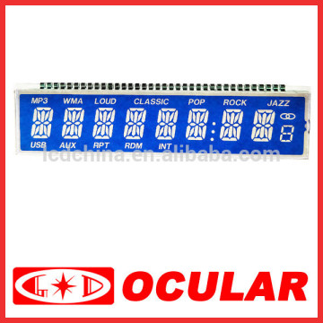 Segment Digit LCD Display for Automobile