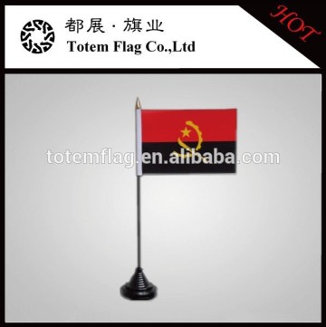 Angola Table Flag , Angola Desk Flag