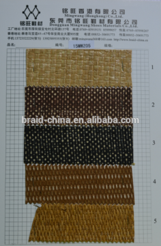 new design checked paper fabric colorful grasscloth for shoes