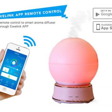 Controllo app Wifi Smart Aroma Oil Diffuser Ultrasonic