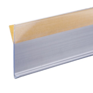 Extrusion Price Tag Holder: Ningo Liuhe Flat Self Adhesive Label Holder with ESL Rail for PVC Shelf Talkers