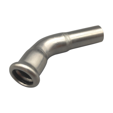 Huifa Stainless Steel Sanitary Pipe Fittings: 45-Degree Flat-Ended Elbow Ferrules
