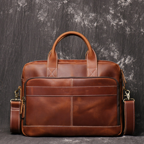 Luxury Modern Genuine Leather Briefcases For Men