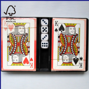 2 Sets Of Playing Cards Plus 4 Dice 
