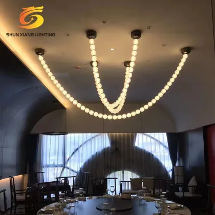 Shunxiang Customized Modern Hotel Lobby Villa Stair Pendant Light
