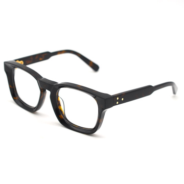 Luxury Thick Acetate Frame Fashion Exquisite Transparent Thick Acetate Frame Supplier
