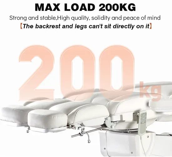 Electric Massage Table with Rotated and Tilt Features for Cosmetics Salon