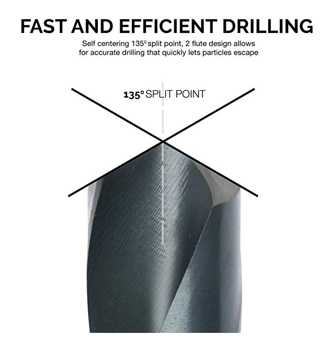 1 reduced shank drill bit 12