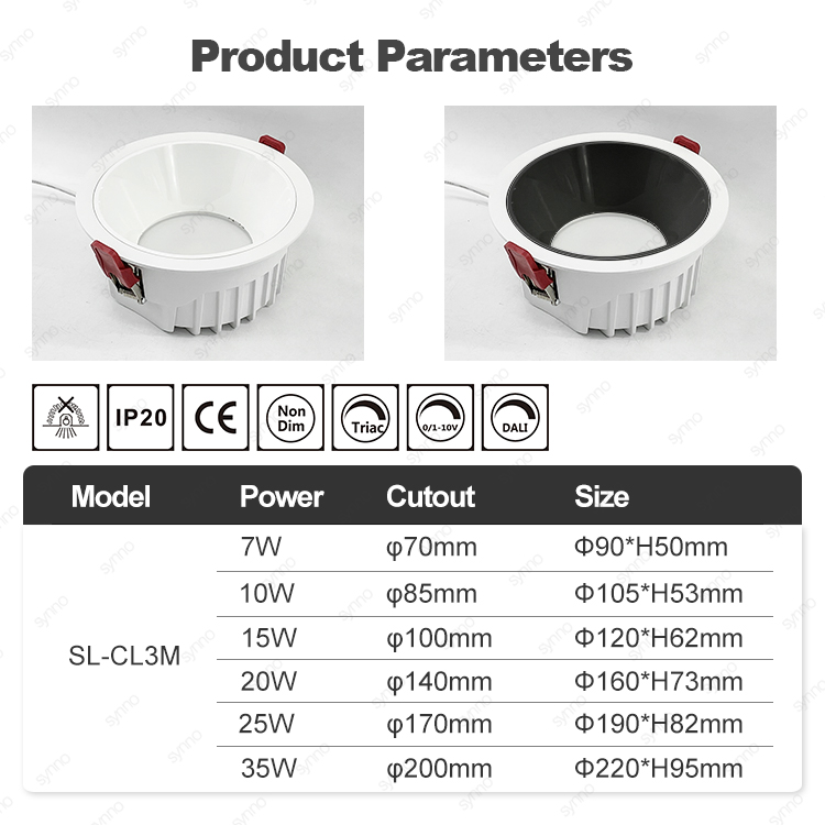 OEM Direct Provide IP44 Round LED Recessed Downlight