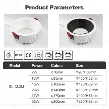 OEM Direct bieden IP44 Round Led inzitter Downlight