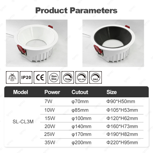 OEM Direct bieten IP44 Runde LED -Einbau -Downlight