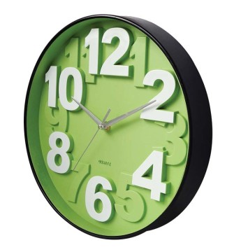 home decroative 3d wall clocks with glass lens