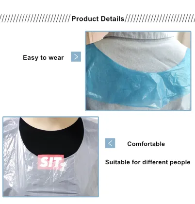 Household plastic waterproof apron