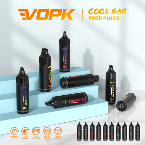 Rokok elektrik Mini Vopk 9K Puff Bar Mini vape yang dapat diisi ulang di UE