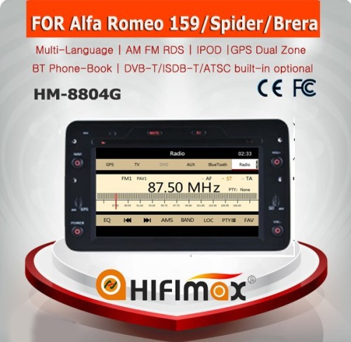 HIFIMAX WIN CE 6.0 Car DVD GPS For ALFA ROMEO 159 Brera autoradio gps navigation