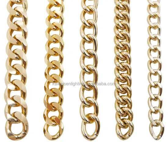 Custom Gold Finish Aluminum Shoulder Strap and Chain for Handbag Purse: Factory Manufactured Quality Bag Accessories
