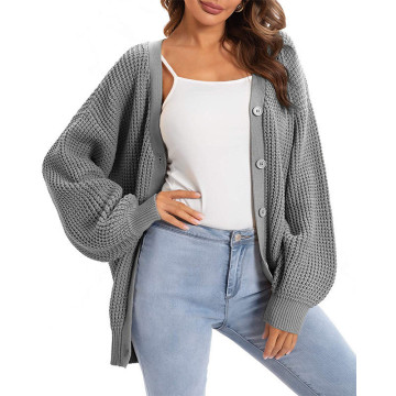 Women's Oversized Batwing Sleeve Cardigan Sweaters