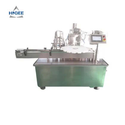 Higee Pesticide Chemicals Liquid Filling and Capping Machine for Small Plastic Bottles