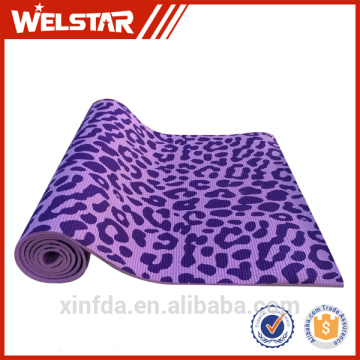 Wholesale new design colorful non-slip pvc yoga mat eco friendly custom printed pvc yoga mat
