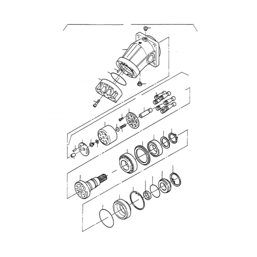 65489140 95930840 Komatsu PC4000-6 PC3000-6 Hydraulic Motor