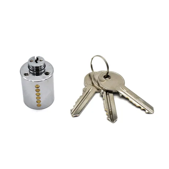 Factory sale brass key half round cylinder lock with chrome plated