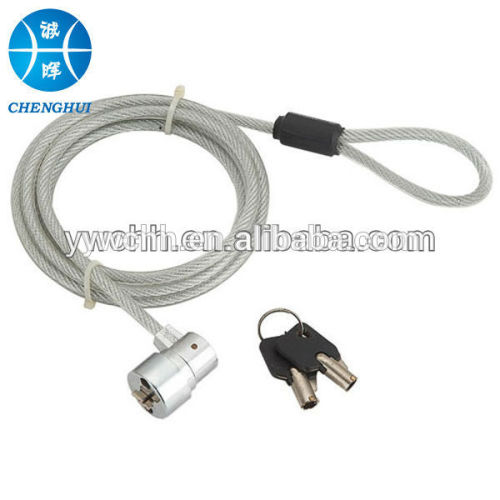 computer cable lock with keys steel laptop zinc alloy&stee cable locks