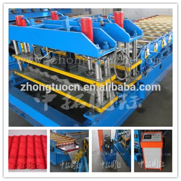 glazed tile roll forming machine manufacturer, china exporter glazed metal forming machine