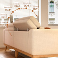 Maxky Nordic Log Wind Fabric Sofa Combination