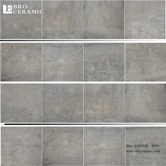 Ebro Ceramic 450x450mm Cement Look Floor Tiles
