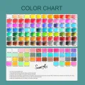 128 couleurs aquarelle solide avec des fournitures de peinture