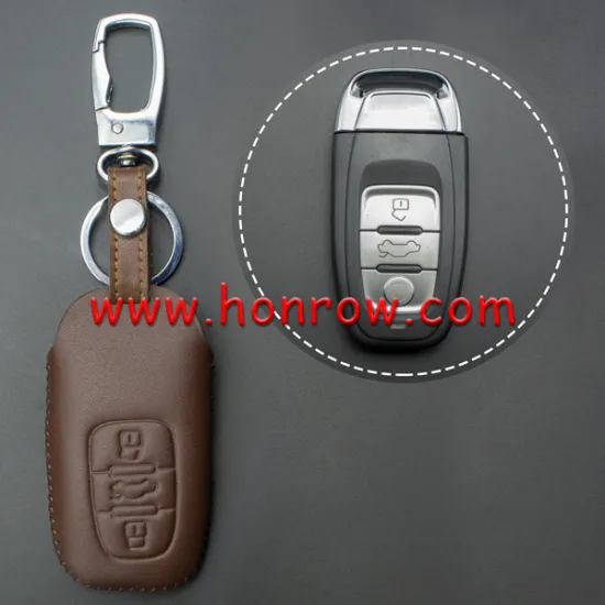 Audi 3 button key leather case