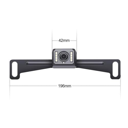 8 led waterproof rearview camera monitor