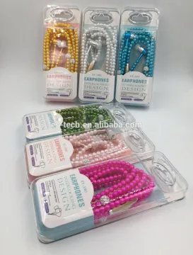 meatal in earphone with fashionable beads