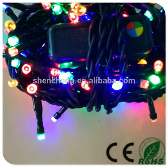 50LED-100LED outdoor string light multi color with controller led christmas lights for christmas ornament