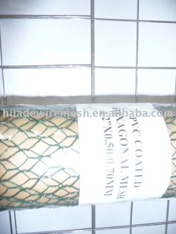 Wire Netting, Hexagonal Wire Netting, PVC Coated Green Wire Netting