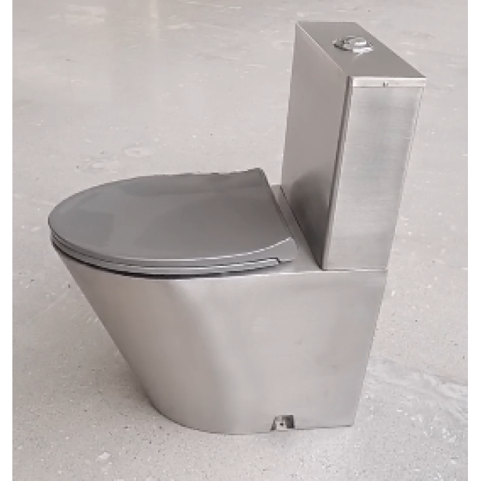 Robuste Toilette aus Edelstahl für eine lange Nutzungsdauer
