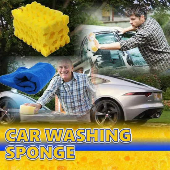 1pc Sponge Car Auto Washing Cleaning Sponge Block Honeycomb Car Cleaning Cloth Yellow Car Cleaner Tools