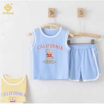 귀여운 어린이 만화 소매 조끼