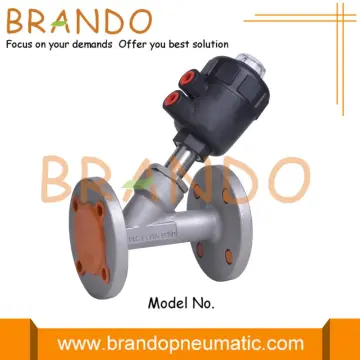 2'' DN50 PN16 Pneumatic Flanged Angle Seat Valve