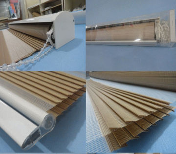 Manual Patterned Roller Blind Blackout For Windows Zebra Pleated