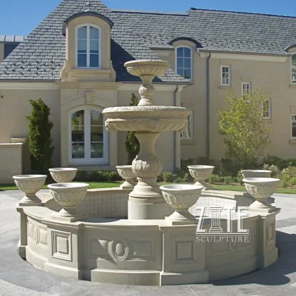Garden Decoration grand marble fountains