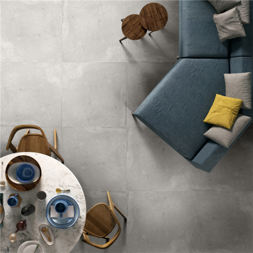 Concrete design flooring and wall porcelain tiles